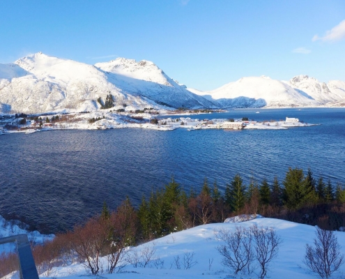 Blick auf den Fjord