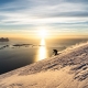 Abendstimmung auf der Skitour auf Senja in Norwegen